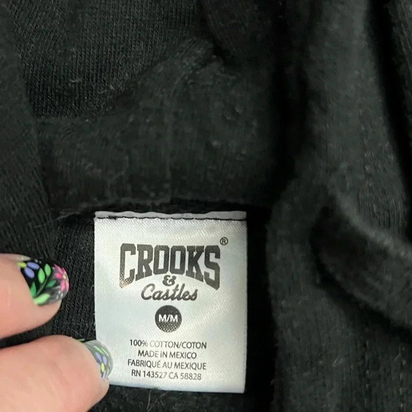 Crooks & Castles • Black Hoodie - Picture 5 of 6